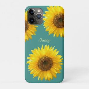 Case-Mate iPhone Case Beaux tournesols Turquoises