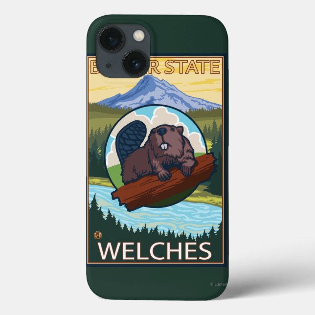 Coques Case-Mate iPhone Beaver & Mt. Hood - Welches, Oregon (Verso)