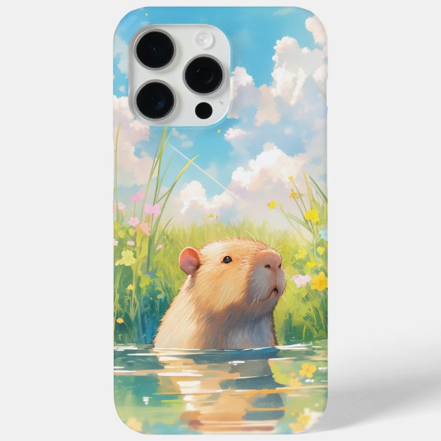 Coques Case-Mate iPhone Bébé aquatique Capybara (Verso)