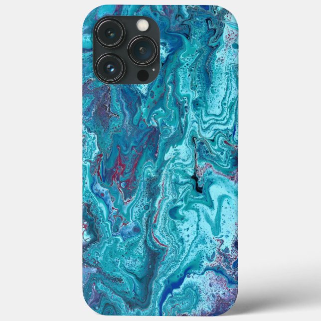 Coques Case-Mate iPhone Bébé Bleu 2 Bleu Acrylique Abstrait Téléphone Case (Verso)