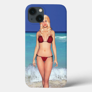 Etui iPhone Case-Mate Bébé blond de plage de bikini