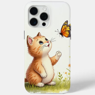 Coque Case-Mate iPhone Bébé chat et papillon