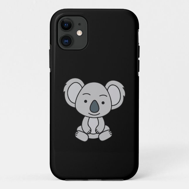 Coques Case-Mate iPhone Bébé Cute Koala Avec Le Sourire Assis (Dos)