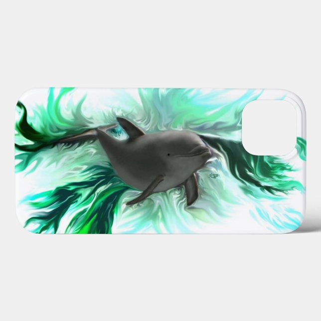 Coques Case-Mate iPhone Bébé dauphin (Verso (horizontal))