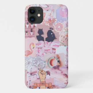 Case-Mate iPhone Case Bébé fille rose asesthéticienne Collage de puissan