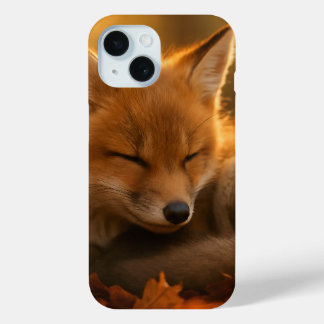 Coque Case-Mate iPhone Bébé Fox dans les feuilles d'automne