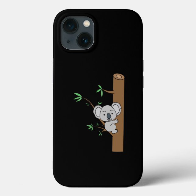 Coques Case-Mate iPhone Bébé koala mignon grimpant à un eucalyptus (Verso)