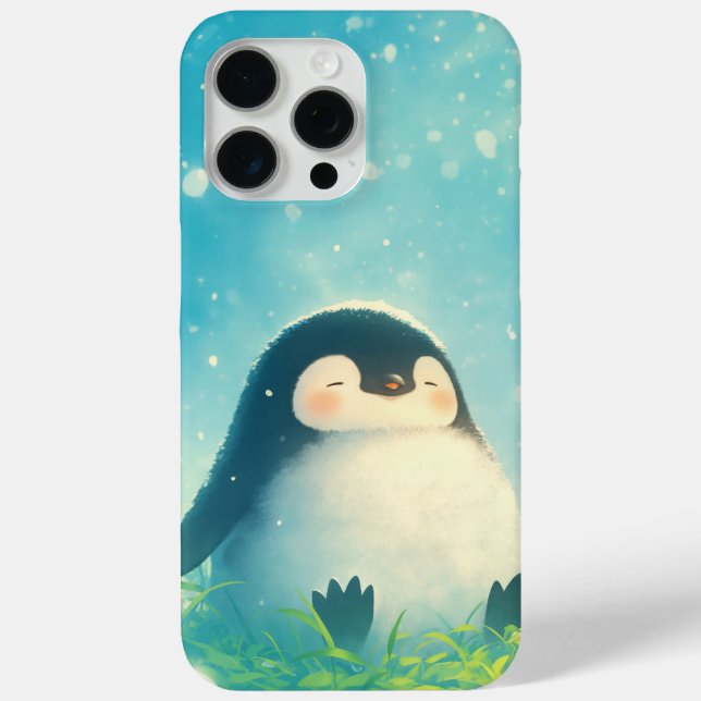 Coques Case-Mate iPhone Bébé manchot se détend (Verso)