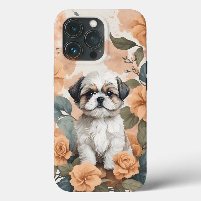 Coques Case-Mate iPhone Bébé mignon Animaux - Chih Tzu Puppy (Verso)