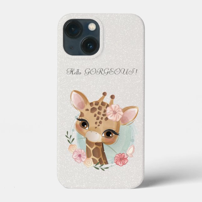 Coques Case-Mate iPhone Bébé Mignon Chéri Bonjour Pailleté Magnifique (Verso)