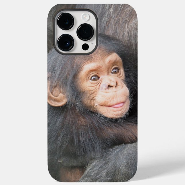 Coques Case-Mate iPhone Bébé mignon Chimpanzé Photo (Verso)