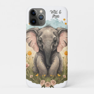 Case-Mate iPhone Case Bébé mignon Eléphant Calf Fleur sauvage Wanderlust