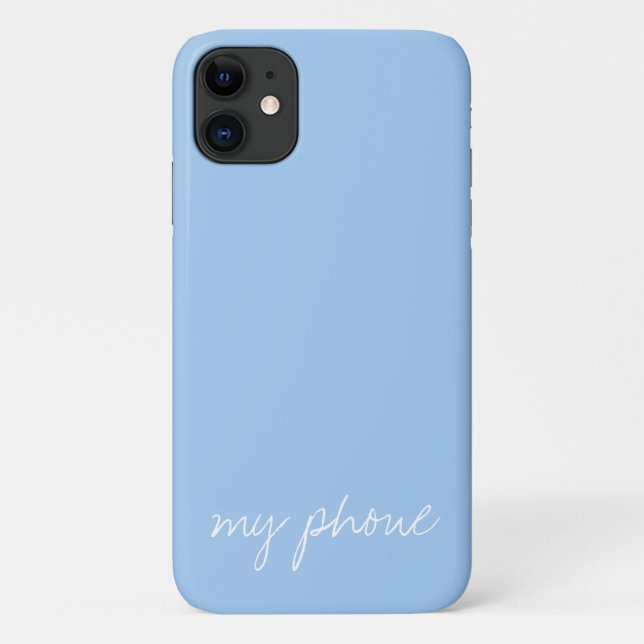 Coques Case-Mate iPhone Bébé personnalisé bleu (Dos)