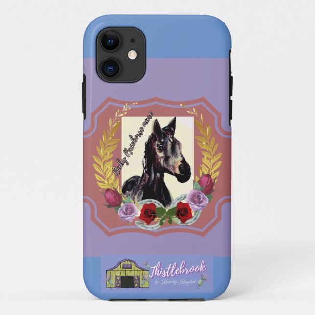 Coques Case-Mate iPhone bébé racehorse mare gagne la course (Dos)