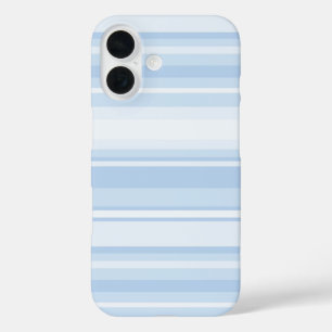 Coque Pour iPhone 16 Bébé rayures bleues