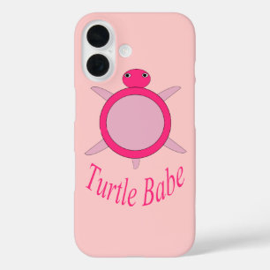 Coque Pour iPhone 16 Bébé Tortue Rose Mignonne