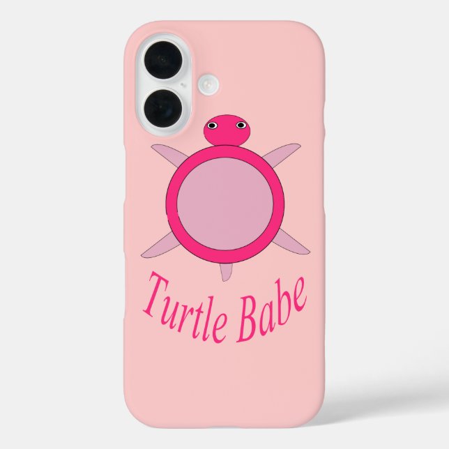 Coques Case-Mate iPhone Bébé Tortue Rose Mignonne (Verso)