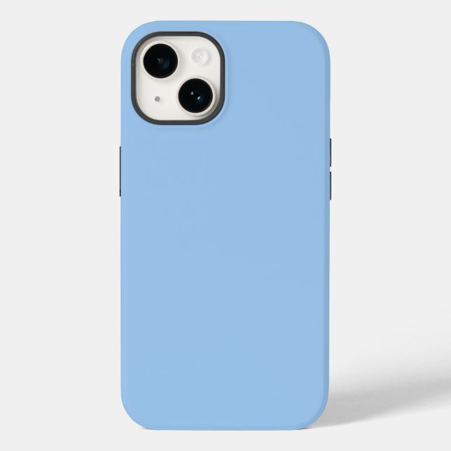 Coques Case-Mate iPhone Bébé yeux bleus (couleur solide) (Verso)
