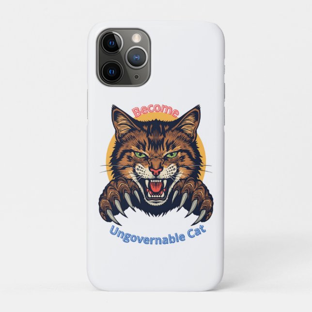 Coques Case-Mate iPhone Become Ungovernable Cat (Dos)