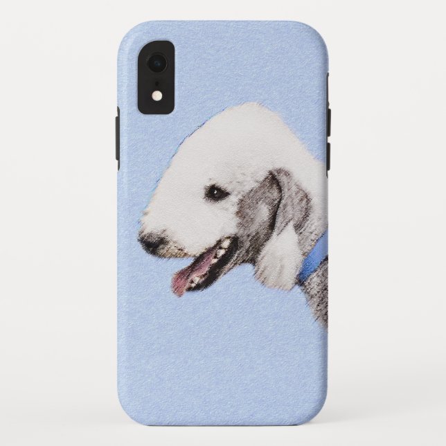 Coques Case-Mate iPhone Bedlington Terrier Peinture - Art Chien original (Dos)