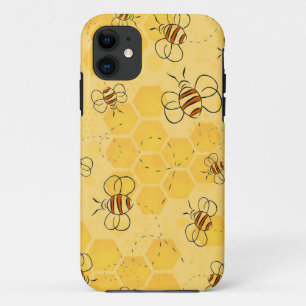 Case-Mate iPhone Case Bee Buzzing Honey Bees mignonne