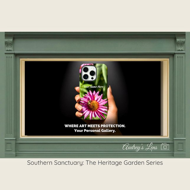 Coques Case-Mate iPhone Bee & Pink Coneflower iPhone 16 Pro Case (Créateur téléchargé)