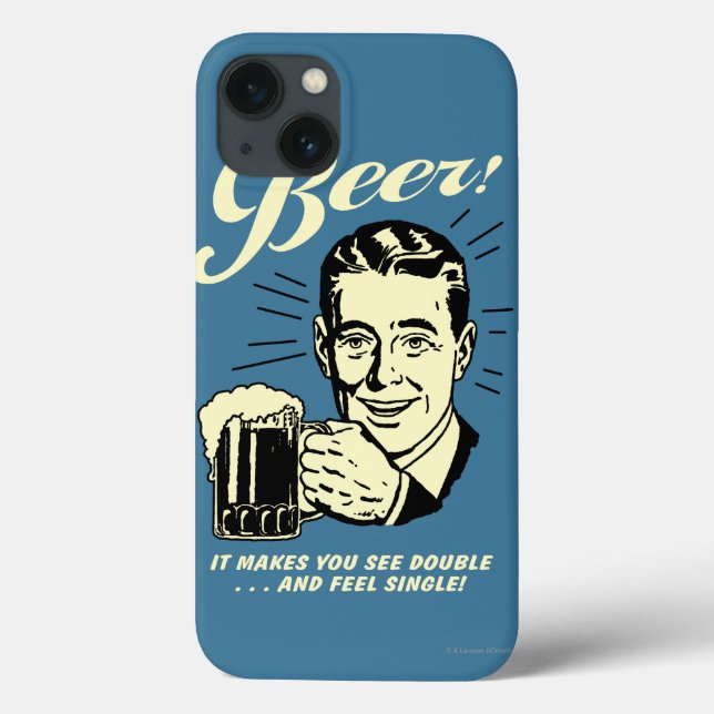 Coques Case-Mate iPhone Beer: It Makes You See Double (Verso)