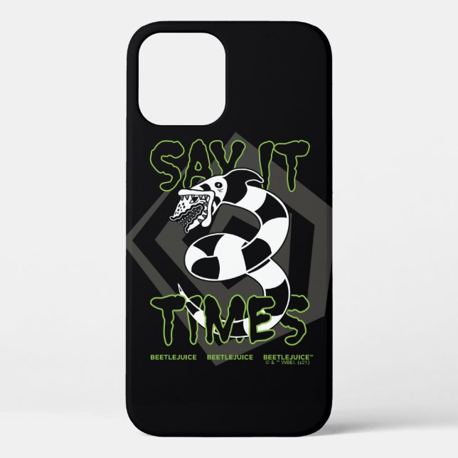 Coques Case-Mate iPhone Beetlejuice | Say It 3 Times (Verso)