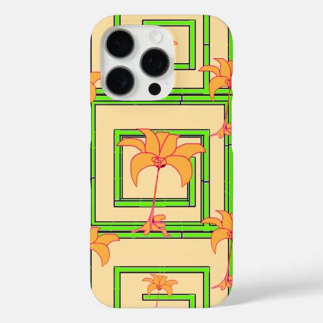 Coques Case-Mate iPhone Beige Geo Floral (Verso)