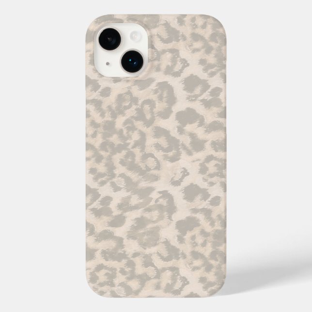 Coques Case-Mate iPhone Beige leopard print . (Verso)