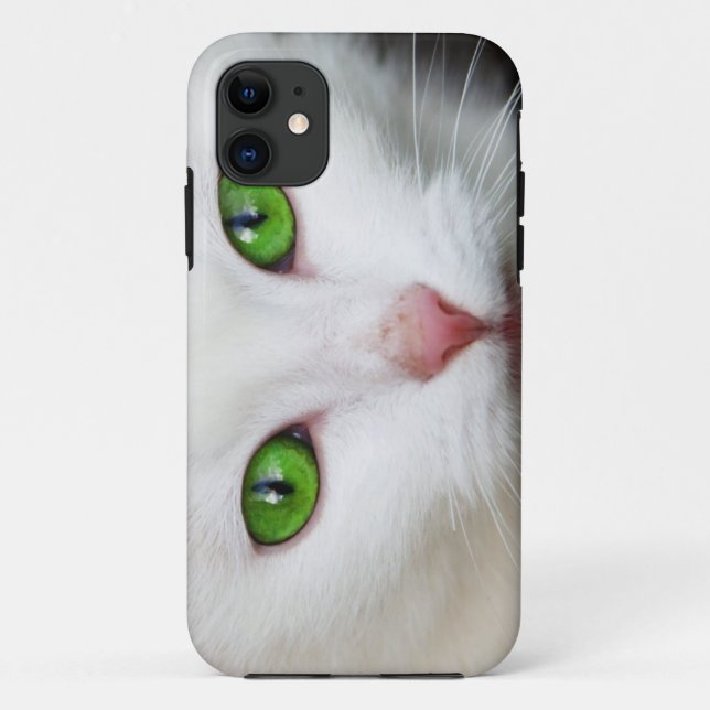 Coques Case-Mate iPhone Bel amoureux des animaux blanc de chaton de chat (Dos)