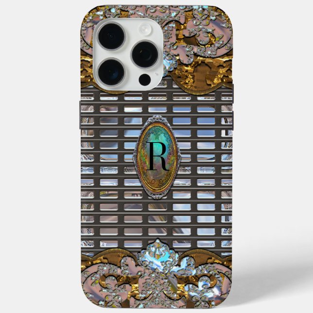 Coques Case-Mate iPhone Bella Verre Française Fille VII Monogramme (Verso)