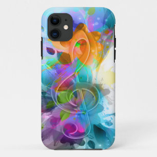 Coques Pour iPhone Belle aquarelle colorée Couleur éclat Musique