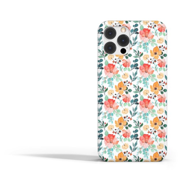 Coques Case-Mate iPhone Belle aquarelle Florales botaniques + Monogramme (Créateur téléchargé)