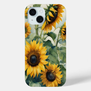 Coque Case-Mate iPhone Belle aquarelle tournesols