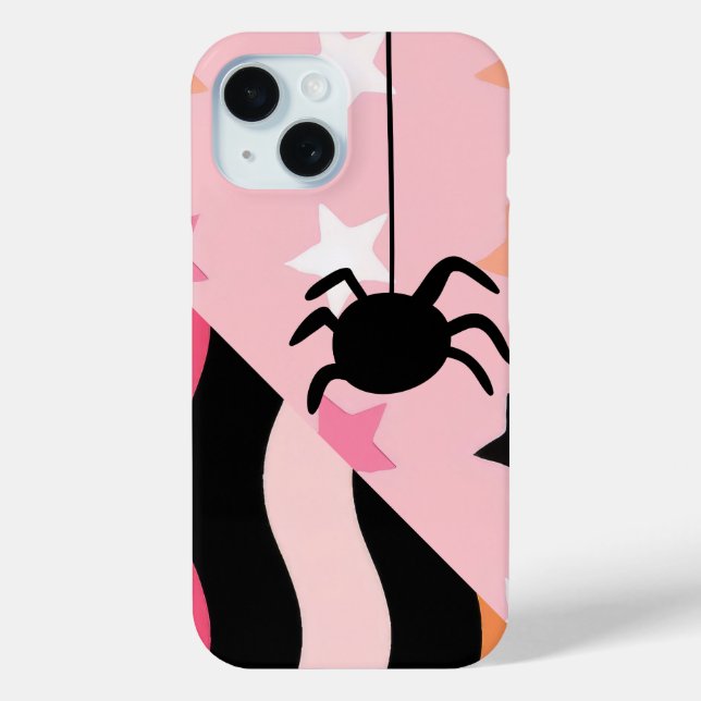 Coques Case-Mate iPhone Belle Araignée d'Halloween & Étoiles (Verso)