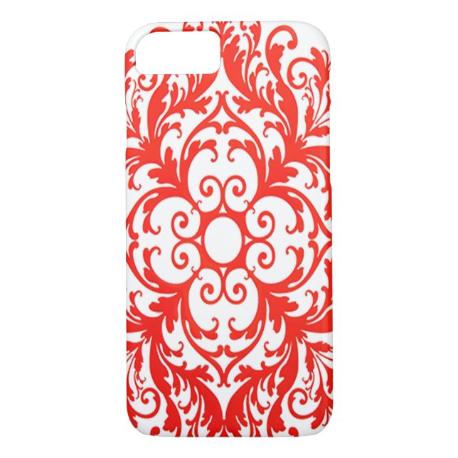 Coques Case-Mate iPhone Belle Art Rouge Mandala (Dos)