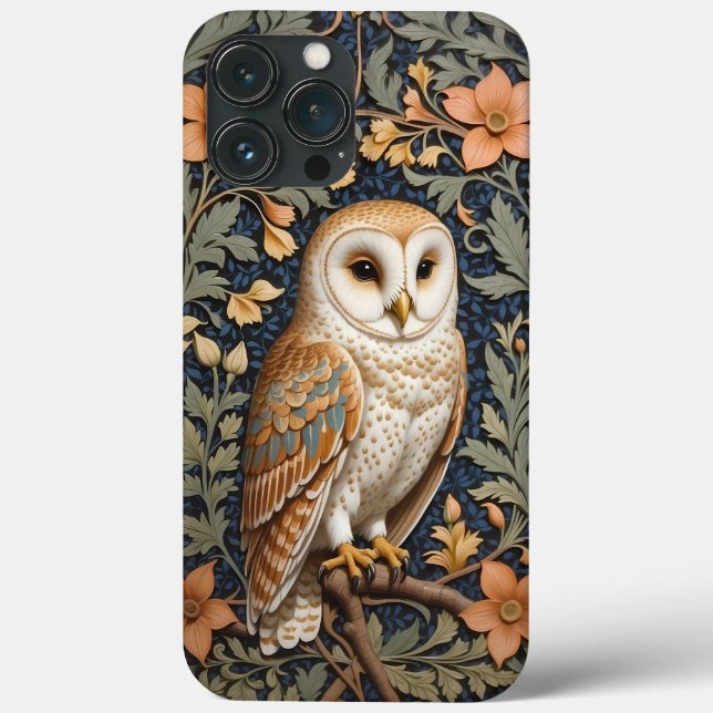 Coques Case-Mate iPhone Belle Barne Vintage Owl William Morris Inspiré (Verso)