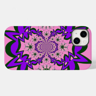 Coque Pour iPhone 14 Plus Belle Bébé rose Floral Purple Shade Motif Art
