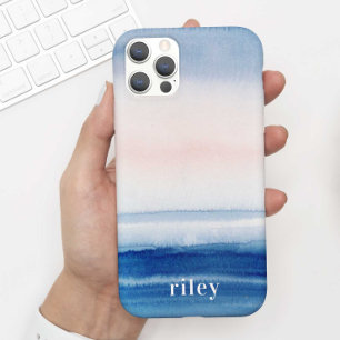Case-Mate iPhone Case Belle Blue Ocean Beach Sky Watercolor + Nom
