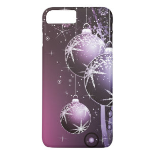 Coque Case-Mate Pour iPhone Belle conception pourpre de Noël