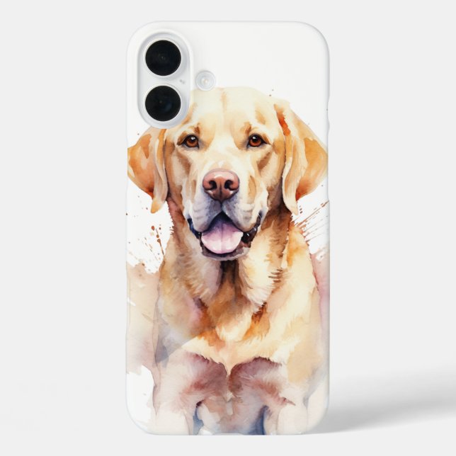 COQUES Case-Mate iPhone BELLE COULEUR D'EAU JAUNE LABRADOR RETRIEVER CHIEN (Verso)