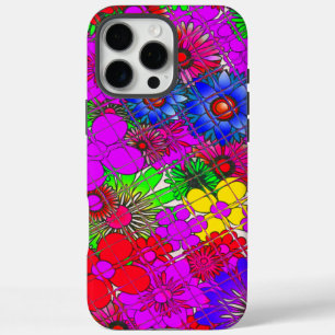 Coque iPhone 16 Pro Max Belle couleur Extraordinaire motif floral design