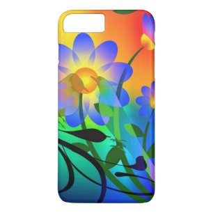 Coques Pour iPhone belle couleur vive florale