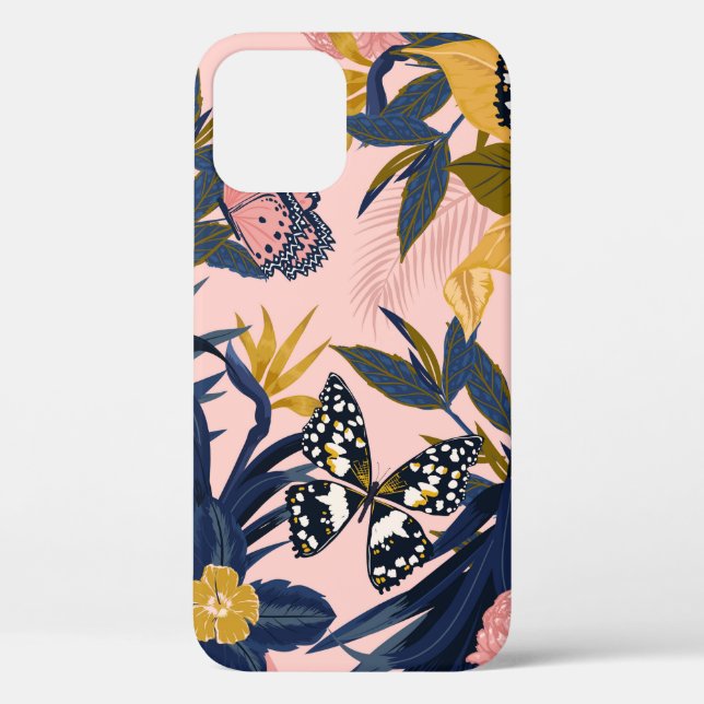 Coques Case-Mate iPhone Belle couture artistique douce motif tropical (Verso)