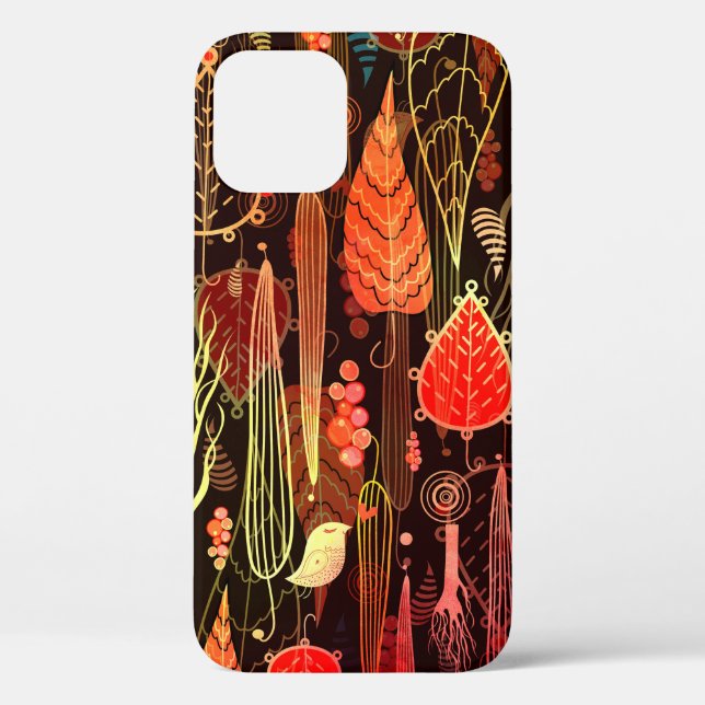 Coques Case-Mate iPhone belle couture motif des feuilles d'automne et tr (Verso)