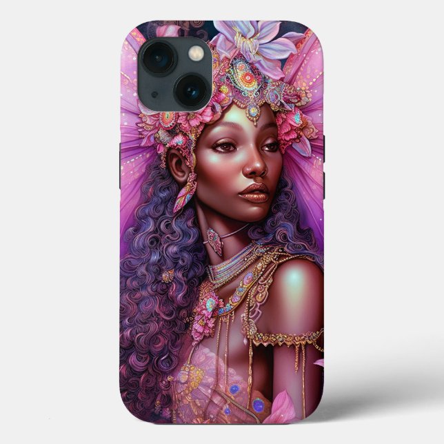 Coques Case-Mate iPhone Belle Fée noire fille Imaginaire Art (Verso)