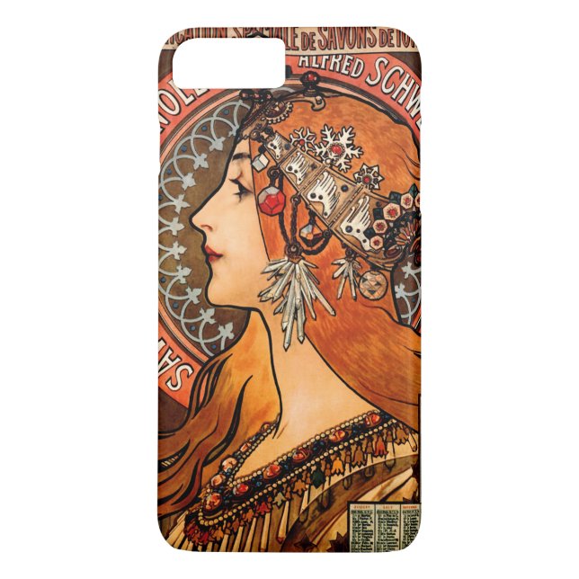 Coques Case-Mate iPhone Belle femme de Mucha Boho (Dos)