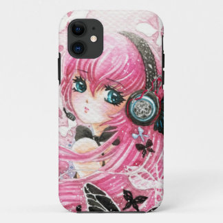 Coques Pour iPhone Belle fille d'anime avec des papillons