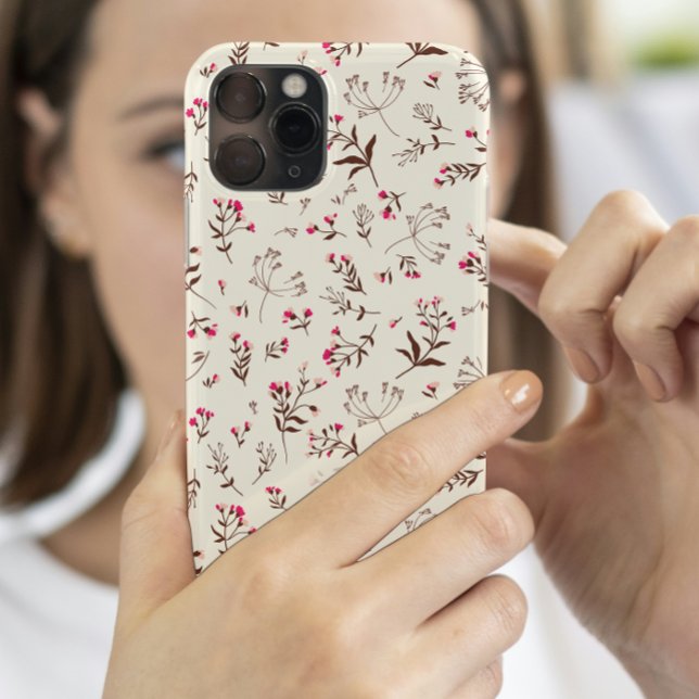 Coques Case-Mate iPhone Belle Fleur sauvage Initiale design (wildflower flowers iphone case)